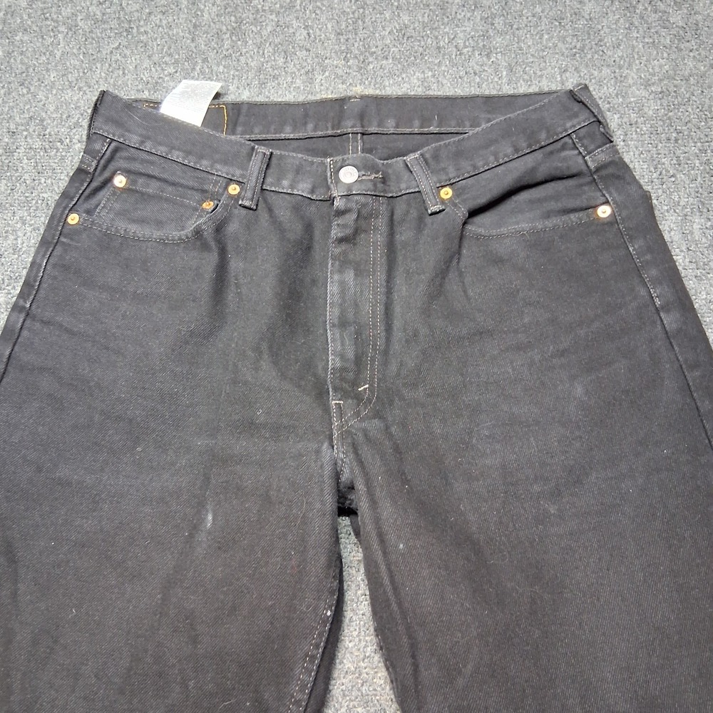 Levi 550 Jeans Men 36x36 Black Relaxed Fit Tapered Leg Casual Workwear Pants